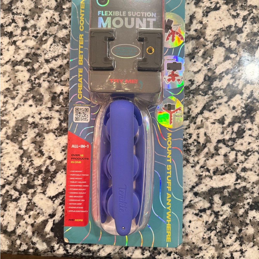 Purple Tenikle® - Flexible Tentacle Tripod for Mobile Phone & Action Camera